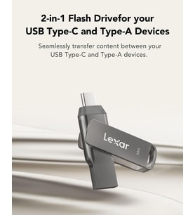 64 GB JumpDrive Dual Drive D35c USB 3.0 Type-C, Flash Sürücü