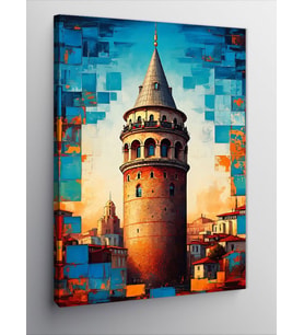 Kanvas Tablo Galata'Nın Renkli Hayali