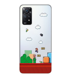 Redmi Note 12 Pro 4G Uyumlu Süper Mario Tasarımlı Şeffaf Telefon Kılıfı