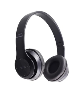 P47 Bluetooth 5.1 Extra Bass Kulak Üstü Kulaklık Siyah