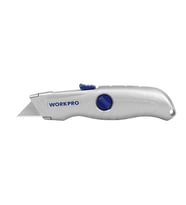 WORKPRO WP213007 Alüminyum Gövde Otomatik Geri Çekilebilir Rötuş Maket Bıçağı