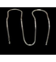 Gümüş Renk Hasır Örme Çelik Erkek Kolye 65 cm (3mm)