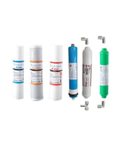 AQUAFLY Su Arıtma Filtresi 6lı Takım Arıtıcı Filtresi ALKALİ 10' AÇIK KASA UYUMLU