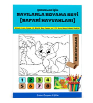 Çocuklar İçin Sayılarla Boyama Seti (Safari Hayvanlar)