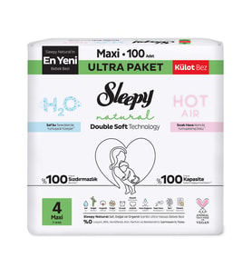 Sleepy Natural Double Soft Ultra Külot Maxi 100 adet - Standart