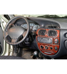 Meriç® Renault Megane Ön Torpido Kaplama Maun 17 Parça 1999-2003 (Maun)