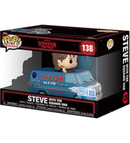 Funko Pop! Rides Deluxe: Stranger Things Season 5 - Steve With The Squawk Van - Koleksiyon Vinil Fig (Krem)