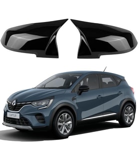 Renault Captur 2020- Araca Özel Batman Yarasa Ayna Kapağı Pianoblack