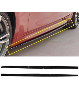 F30 Düz Marşpiyel Lipi Parlak Siyah Tam Uyumlu Abs Plastik karlık+ek+bodykit