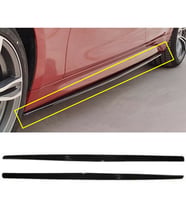 F30 Düz Marşpiyel Lipi Parlak Siyah Tam Uyumlu Abs Plastik karlık+ek+bodykit