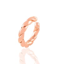 Söğütlü Silver Gümüş rose sıkıştırmalı burgu kıkırdak küpe