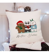 Wee Bears & Yılbaşı & Mutlu Yıllar Tasarımlı Yastık