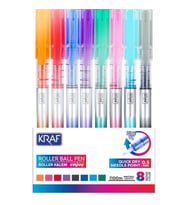 KRAF 299 ROLLER KALEM ENJOY İĞNE UÇ 0.5  8 RENK 1 SET