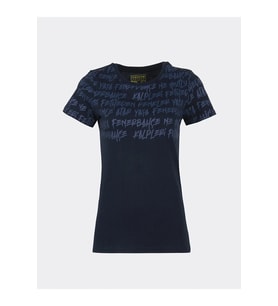 Fenerbahçe Lisanslı Kadın Tribün Pattern T-Shirt