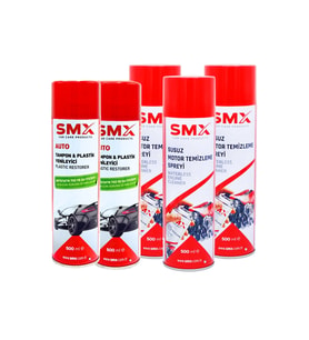 Susuz Motor Temizleme 3Adet + Tampon ve Plastik Yenileyici 2Adet