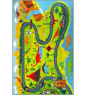Eliana Home Baskılı, Yıkanabilir Kaymaz Taban Çocuk Halısı LNA4034 100x150 cm (Yeşil)