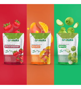 Freeze Dried Düşük Kalori Paket Çilek - Mango - Elma