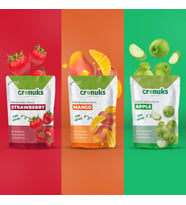 Freeze Dried Düşük Kalori Paket Çilek - Mango - Elma