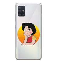 Samsung Galaxy A71 Uyumlu Heidi Tasarımlı Şeffaf Telefon Kılıfı