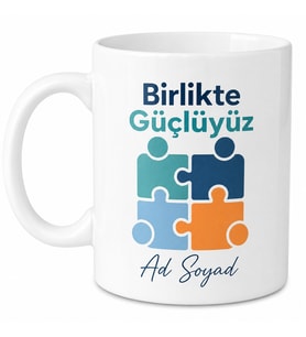 İsme Özel Ekip Çalışması Yazılı Kupa Bardak Özel Tasarım Hediye