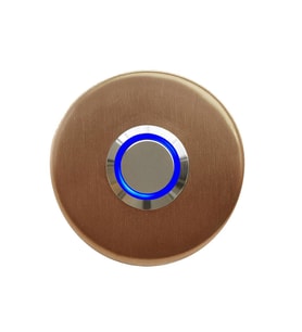 LOCKWAY Z-101ABM Bronz Paslanmaz Tek Kontak Zil Butonu Mavi Led