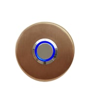LOCKWAY Z-101ABM Bronz Paslanmaz Tek Kontak Zil Butonu Mavi Led