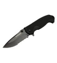 Schrade 5-1 Siyah Kamp Çakı 20cm- Yarı Otomatik, Testere Detaylı, Kemerlikli