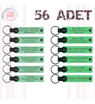 Yeşil & Fıstık Yeşili, Kırtasiye Müşterilerine Özel Sürpriz 56’li Set, Kişisel Yazılı Deri Hediyelik