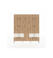 Arges Dolap 12 Raflı 4 Çekmeceli 2 Askılı 220x30x243 Aytaşı-Çam/Aytaşı