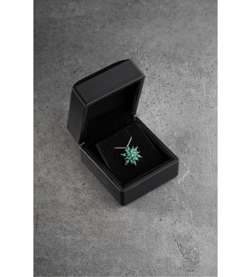 925 Ayar Gümüş Işıklı Kutuda Lotus Kolye