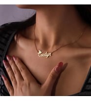 Kişiye Özel Cadı Şapkası İsim Kolye 925K Gümüş (Gold) Cadılar Bayramı Özel Hediye