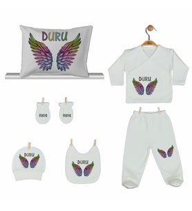 Pia Baby Gl 2207 İsme Özel Yastık Zıbın Set