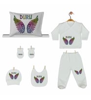 Pia Baby Gl 2207 İsme Özel Yastık Zıbın Set