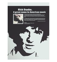 Rick Danko Poster Tablo Ahşap Poster Dekoratif