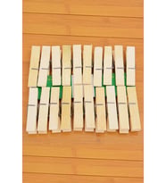 Bambu Ahşap Mandal 20 Lİ Mandal Seti Bambu Mandal Ahşap Mandal