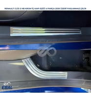 Renault Clio 5 HB Krom İç Kapı Eşiği 4 prç. 2020 ve üzeri P.ÇELİK