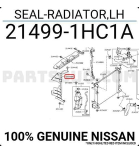 Nissan Micra Radyator havalandırma Plastiği Sağ Deflektör 2011-2016 Orijinal