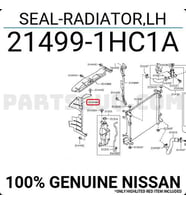 Nissan Micra Radyator havalandırma Plastiği Sağ Deflektör 2011-2016 Orijinal