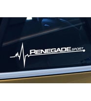 Renegade Yan Cam Sticker Oto Kapı Çıkartma Tuning oto 20 cm x 7 cm yazı 239