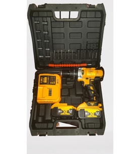 36 Volt 5 Ah Metal Şanzımanlı Darbeli Şarjlı Matkap Vidalama 24 Parça Setli