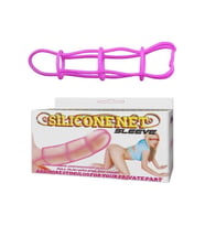 Baile Net Sleeve Süper Kalite Silikon Penis Kılıfı Fantezi Penis Kafesi