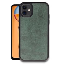 iPhone 11 Kılıf Aras Deri Kapak - Koyu Yeşil