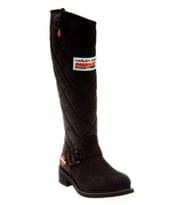 Harley Davidson Laconia Hi 646  Black Nubuk Kadın Çizme (Siyah)