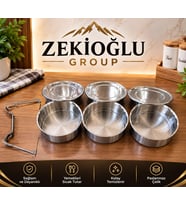 SEFER TASI NO 3 Paslanmaz Çelik Yemek Kabı 3 LÜ Saklama Kabı 3 Katlı Yemek Taşıma Kabı