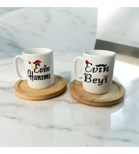 WPAWZ Evin Hanımı & Evin Beyi" Temalı Özel Kupa Seti (2'li)