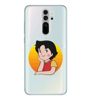 Redmi Note 8 Pro Uyumlu Heidi Tasarımlı Şeffaf Telefon Kılıfı