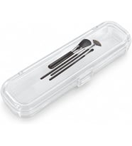 Home Kilitli Seyahat Kutusu Şeffaf Organizer – Diş Fırçalık, Çatal Kaşıklık, Çok Amaçlı Saklama Kutusu, Valiz İçi Düzenleyici, Taşınabilir Hijyenik Kap, 23x6x4 cm (Makyaj Fırçası)