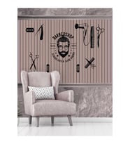 Dreamwall Kuaför Desenli Isı Ve Ses Yalıtımlı Sağlıklı Tekstil Duvar Kağıdı (Çok Renkli)