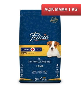 Felicia Kuzulu Küçük Irk Yavru Köpek Maması 1 kg AÇIK