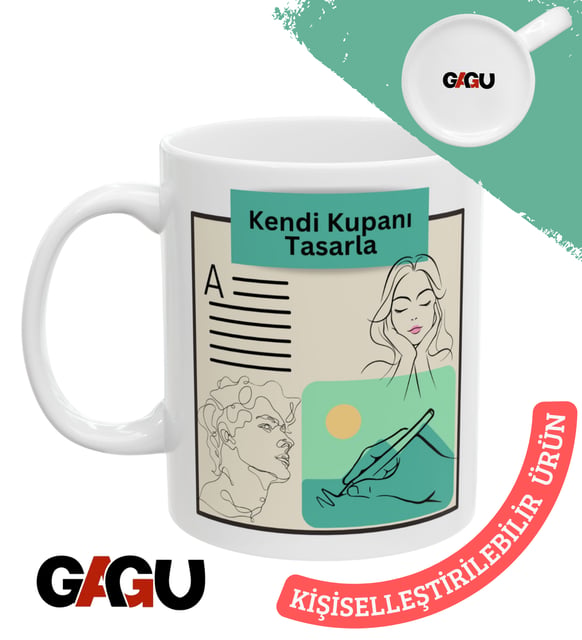 Kendi Kupanı Tasarla – Kişiye Özel Fotoğraflı Yazılı Baskılı Porselen Kupa